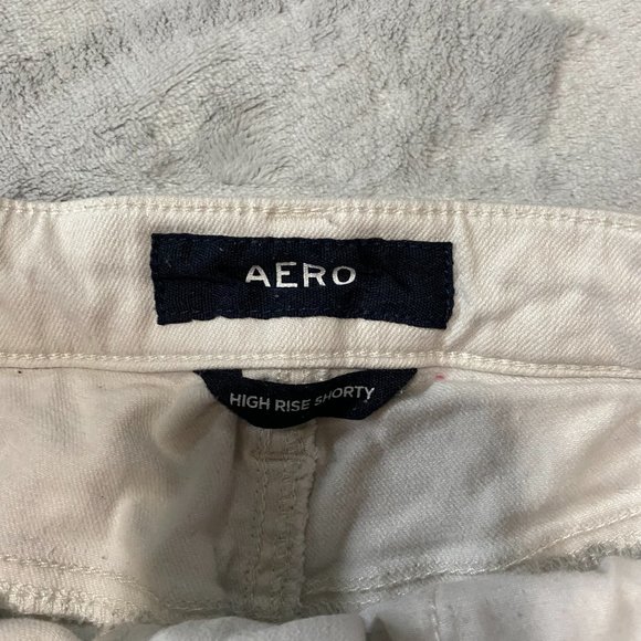 Aero high rise white ripped jeans Size 8 - Picture 3 of 4